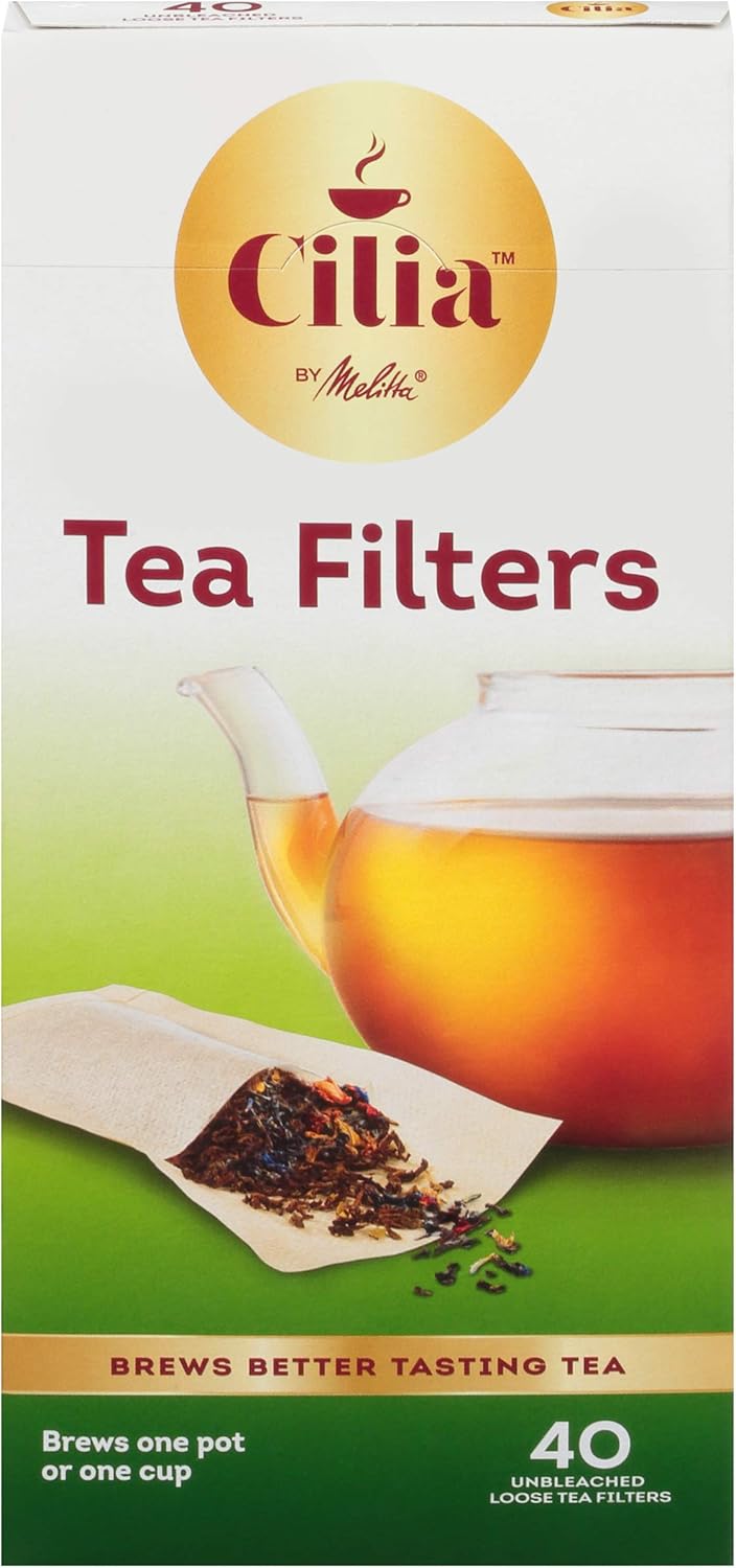 Melitta Cilia by Melitta Tea Filters White 40 Count Pack of 6 240 Total Filters Count - Image 3