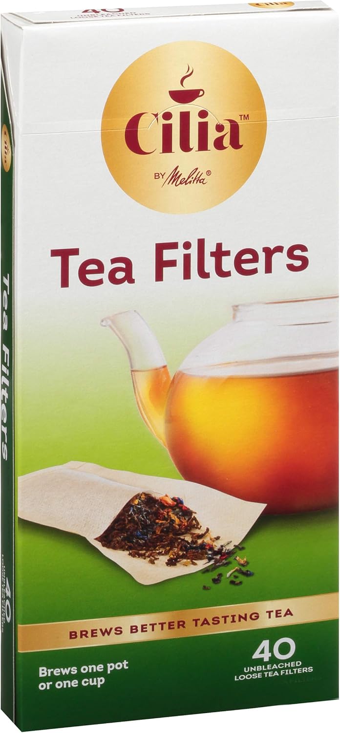 Melitta Cilia by Melitta Tea Filters White 40 Count Pack of 6 240 Total Filters Count - Image 4