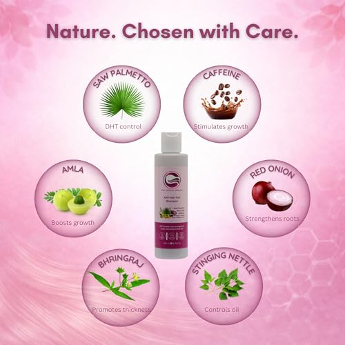Greenviv Saw Palmetto Anti-Hair Fall Shampoo for Hair Fall Control, DHT Blocker, Strengthens Roots & Reduces Hair Fall with Caffeine & Red Onion | Sulphate & Paraben-Free | 200 ml - Image 4