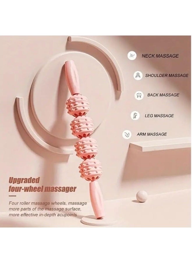 FALMER - Massage Stick Muscle Therapy Neck Leg Back Body Deep Tissue Massage Tool (Random Colour) - Image 1
