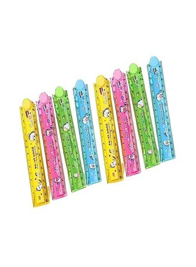 Parseed Bookmarks Scale for Kids, Glitter for School Stationery Items, Ruler Set, Bookmarks for Books, Best Birthday Return Gift for kids - Random Color- 30 inche (Pack of 30) - Image 1