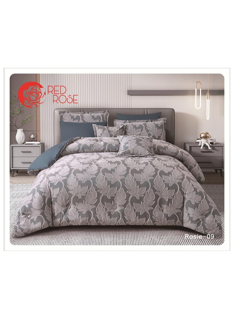 Red Rose Two-piece quilt set, a luxurious summer mattress with excellent medium filling, consisting of 8 pieces / king size 240*260  - Image 1