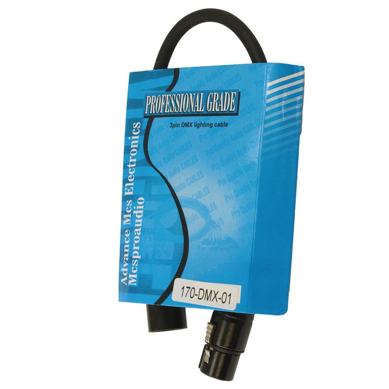 MCSPROAUDIO 110 ohm 3 Pin DMX Lighting Cable (01 ft, 1 Cable) - Image 5