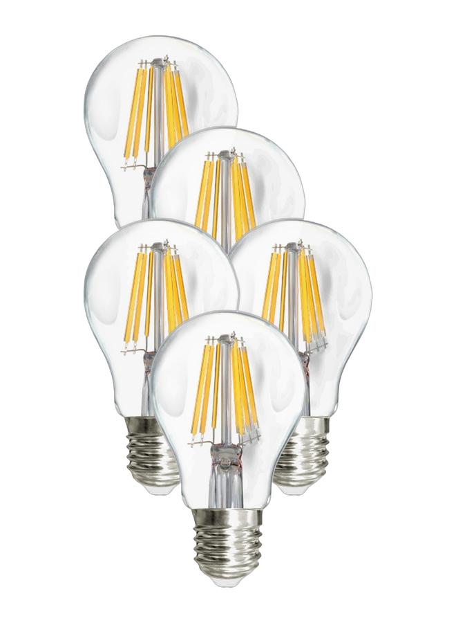 MODI D042 LED Bulb A60 MD-B0808 8W E27 CLEAR WW Pack of 5  - Image 1