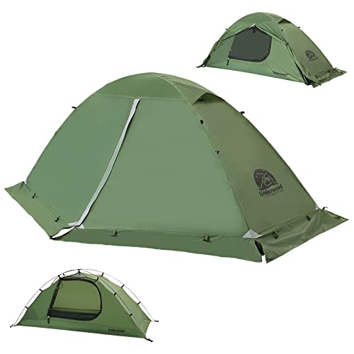 Underwood Aggregator 1-Person Backpacking Tent for 4-Season - Winter Waterproof Tent for One Person, Lightweight Camping Gear for Backpacking, Easy Set Up Cold Weather Essentials by Underwood Aggregator - Image 1