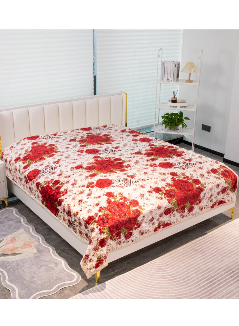 Stargold Single Ply Premium Cloudy Blanket Made by 100% Polyester SPUN YARN Obtained from Virgin Polyester Which is Suitable for winter and Rainy Season 155X210CM 5.5LB  - Image 1