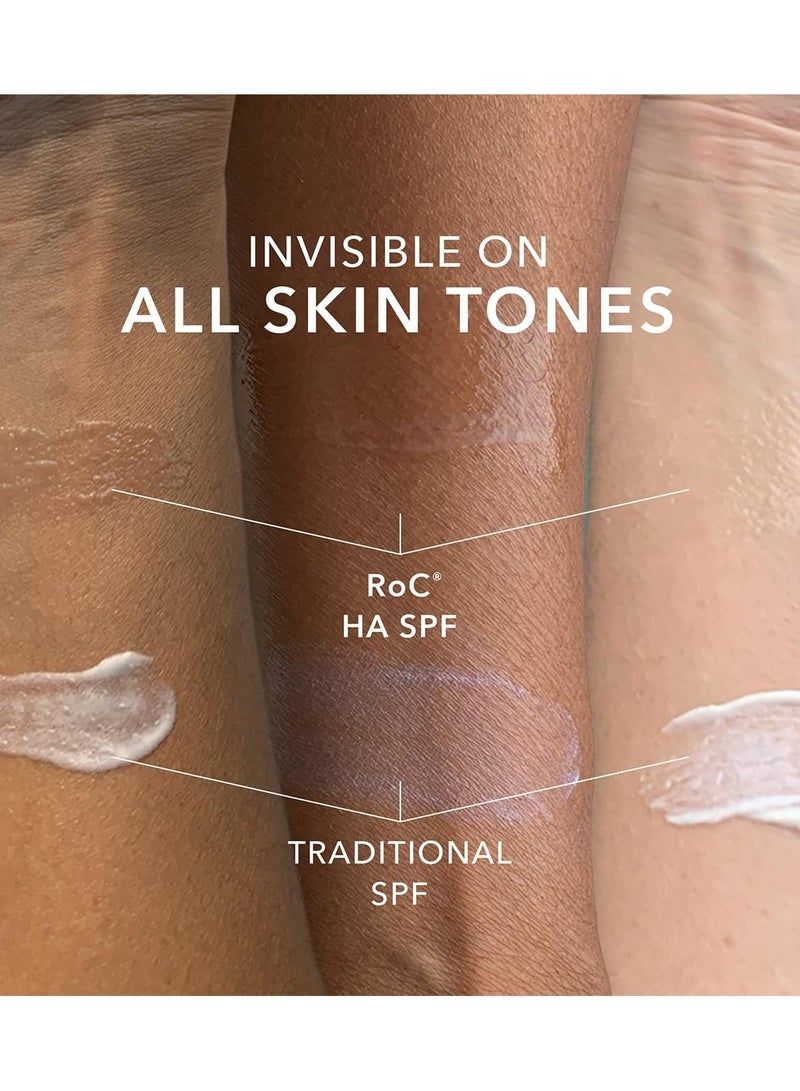 RoC Multi Correxion Hydrate plump Moisturiser SPF30 Anti Wrinkle Treatment UVA UVB Protection Reduces Linse and Wrinkles Daily Sunscreen Moisturiser Hyaluronic Acid 50 ml - Image 4
