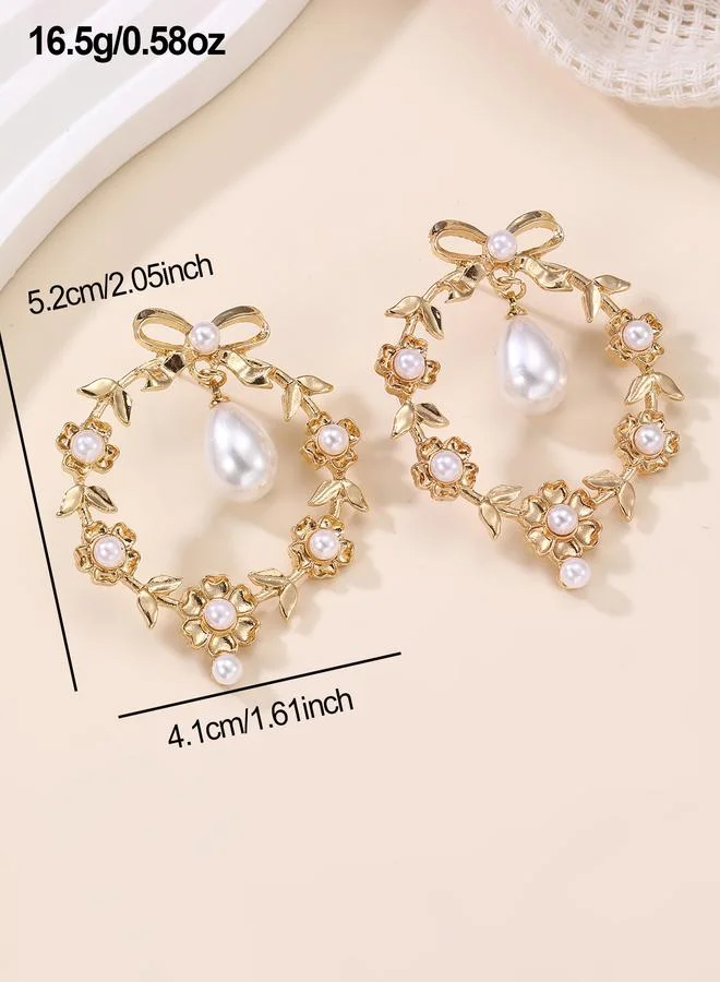 Take Two  Beaded Bow Dangle Earrings for Women | Best Price UAE