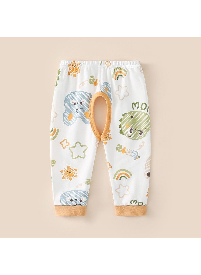Doxiluka baby Open-crotch Pants - Cotton Casual Bottoms For Spring/autumn, Thermal Underwear Or Outerwear - Image 2