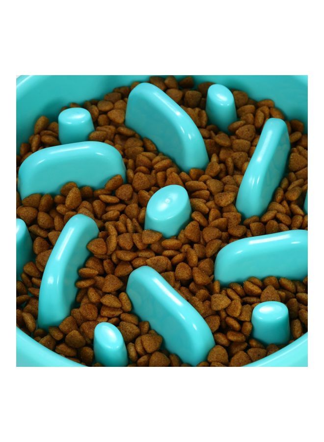 NIBEMINENT Anti-Choke Slow Bowl Feeder Blue 6.5inch - Image 2