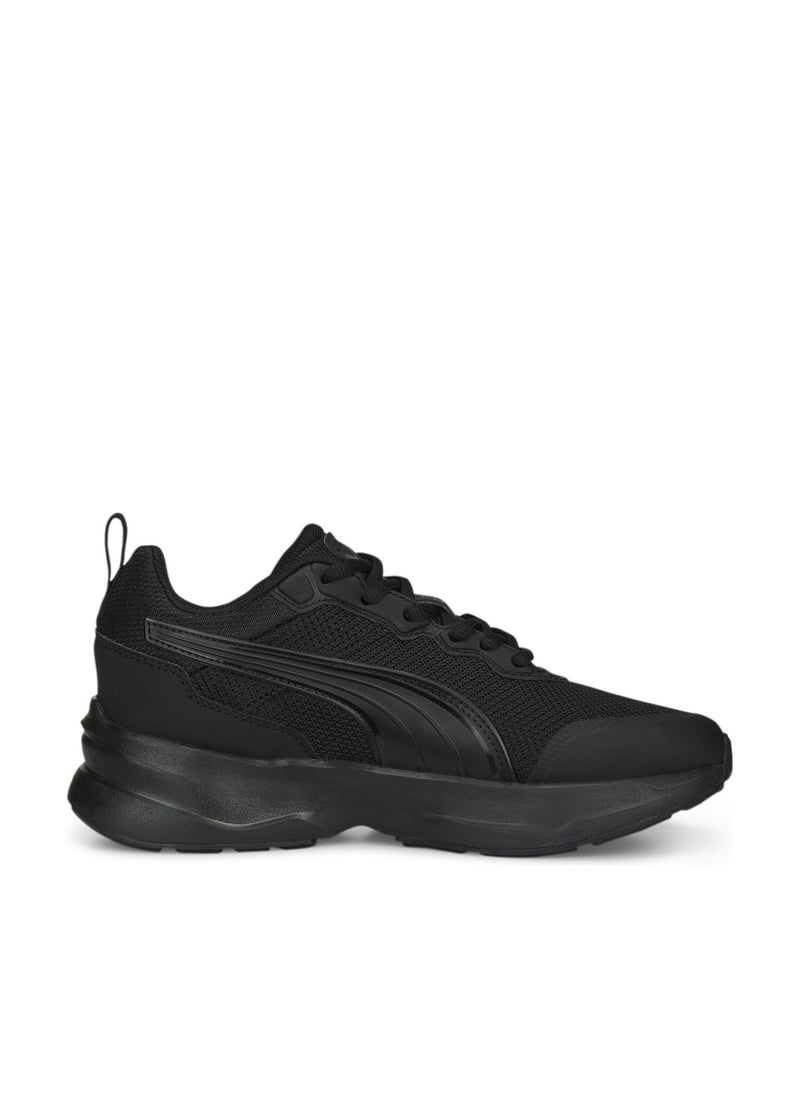 PUMA PWR Runner Youth Unisex Black Shoes - Image 1