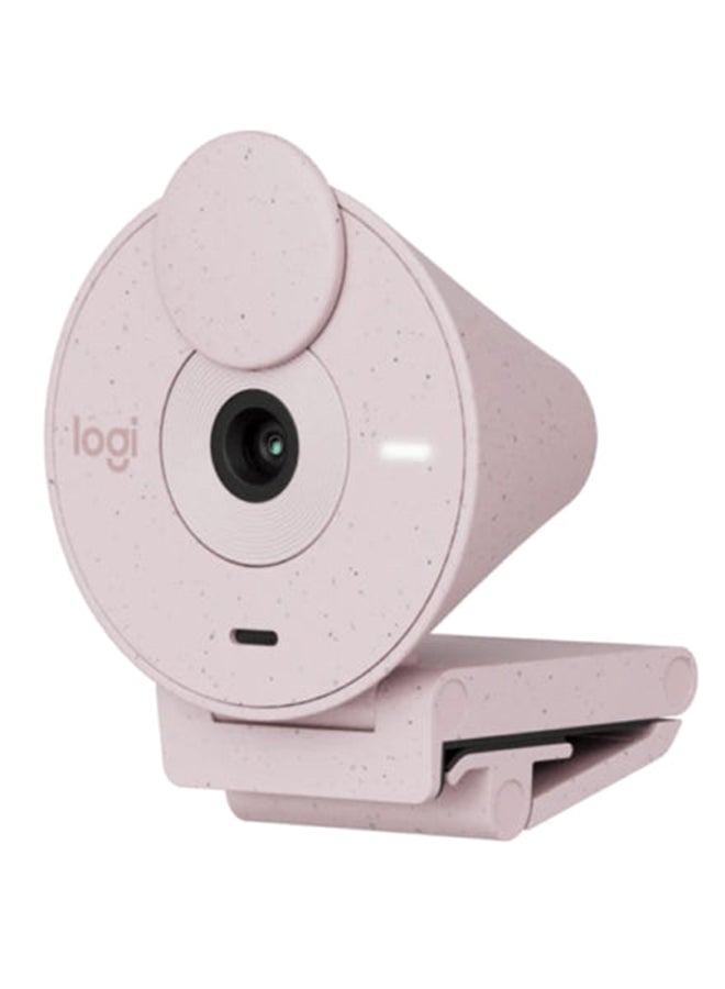Logitech Brio 300 Full HD Webcam USB-C Rose - Image 1