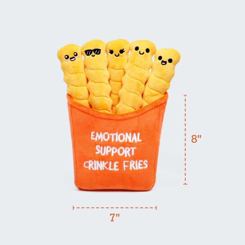 WHAT DO YOU MEME? Emotional Support Crinkle Fries â€” Plush Fries by Emotional Support Pals - Image 4