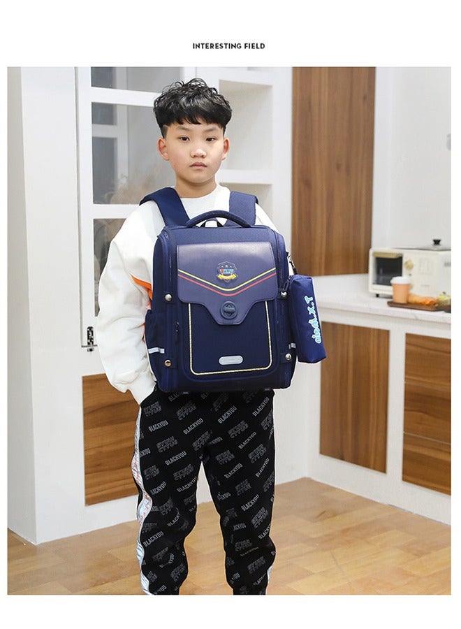 Boys Trolley School Bags Large Capacity Kids' Bookbag Students Rolling Backpack Travel Wheeled Kids' Luggage Bag for Elementary Girls Schoolbag - Image 2