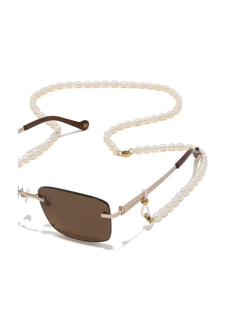 30 سندايز ٣٠أيام الأحد بوش - سلسلة مطلية بالذهب عيار ١٤ وكرات اللؤلؤ - Image 1