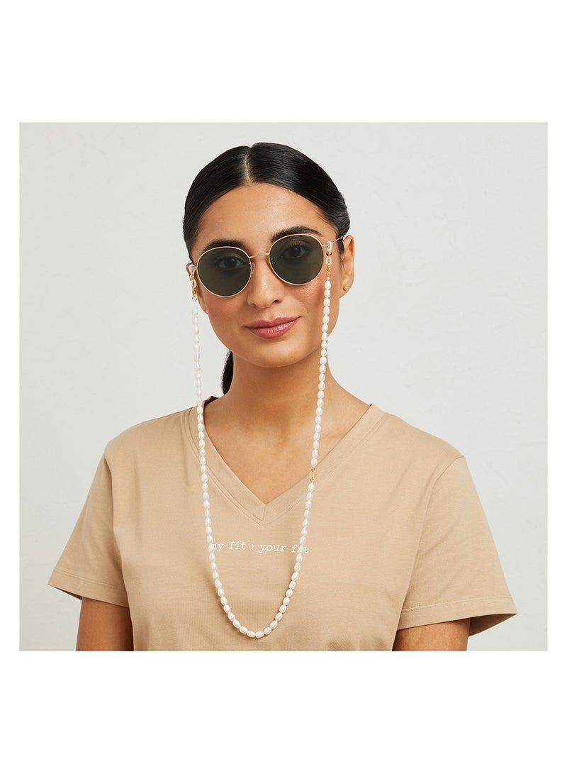 30 سندايز ٣٠أيام الأحد بوش - سلسلة مطلية بالذهب عيار ١٤ وكرات اللؤلؤ - Image 3