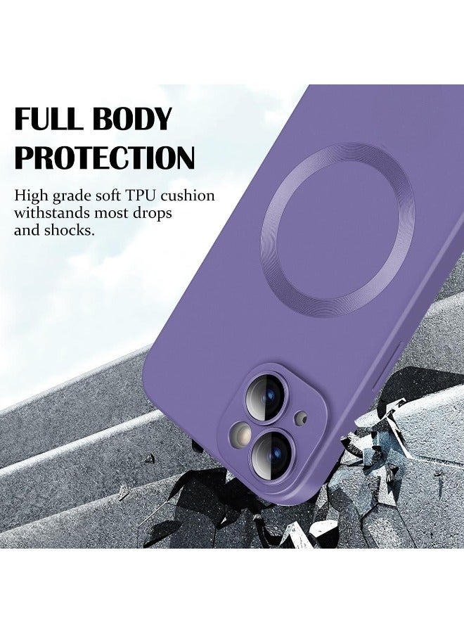 شيبشيب غطاء آيفون 15، جراب هاتف مغناطيسي مطفي مع حامي عدسة الكاميرا [متوافق مع MagSafe] من TPU الناعم، غطاء واقي نحيف ومقاوم للصدمات - Image 3