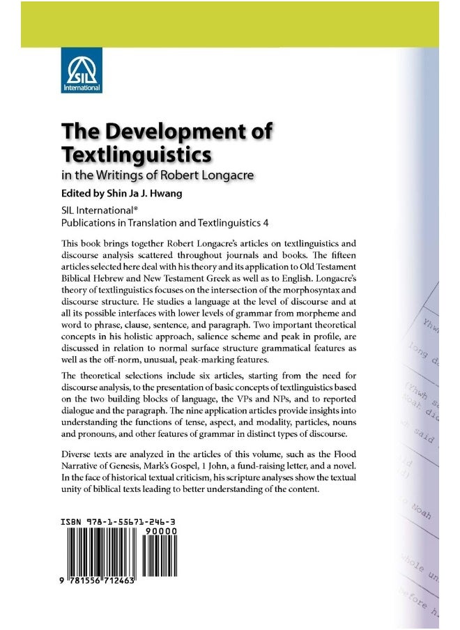 The Development of Textlinguistics in the Writings of Robert Longacre  - Image 2
