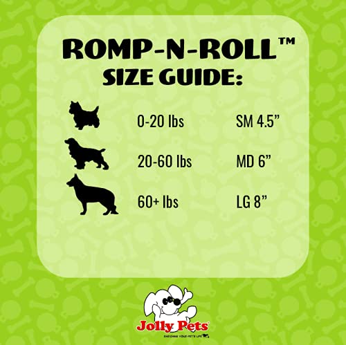 Jolly Pets Romp-n-Roll Rope and Ball Dog Toy, 8 Inches/Large, Blueberry, All Breed Sizes - Image 5