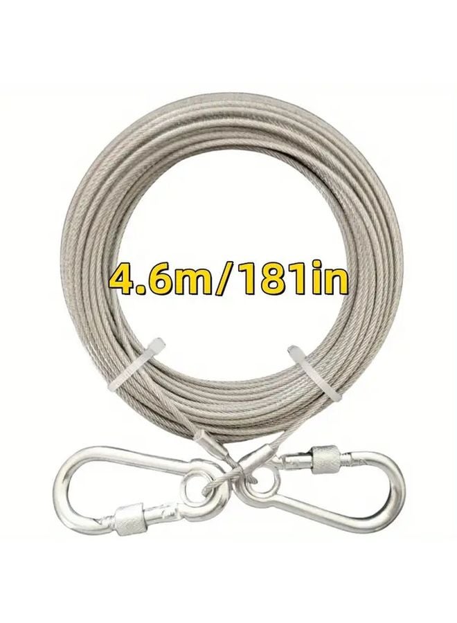 Alloy Steel Dog Leash Stake Swivel Hook Durable Lightweight Safe Outdoor Yard Camping Pet Safety Gear Model 181 1inch - Image 1