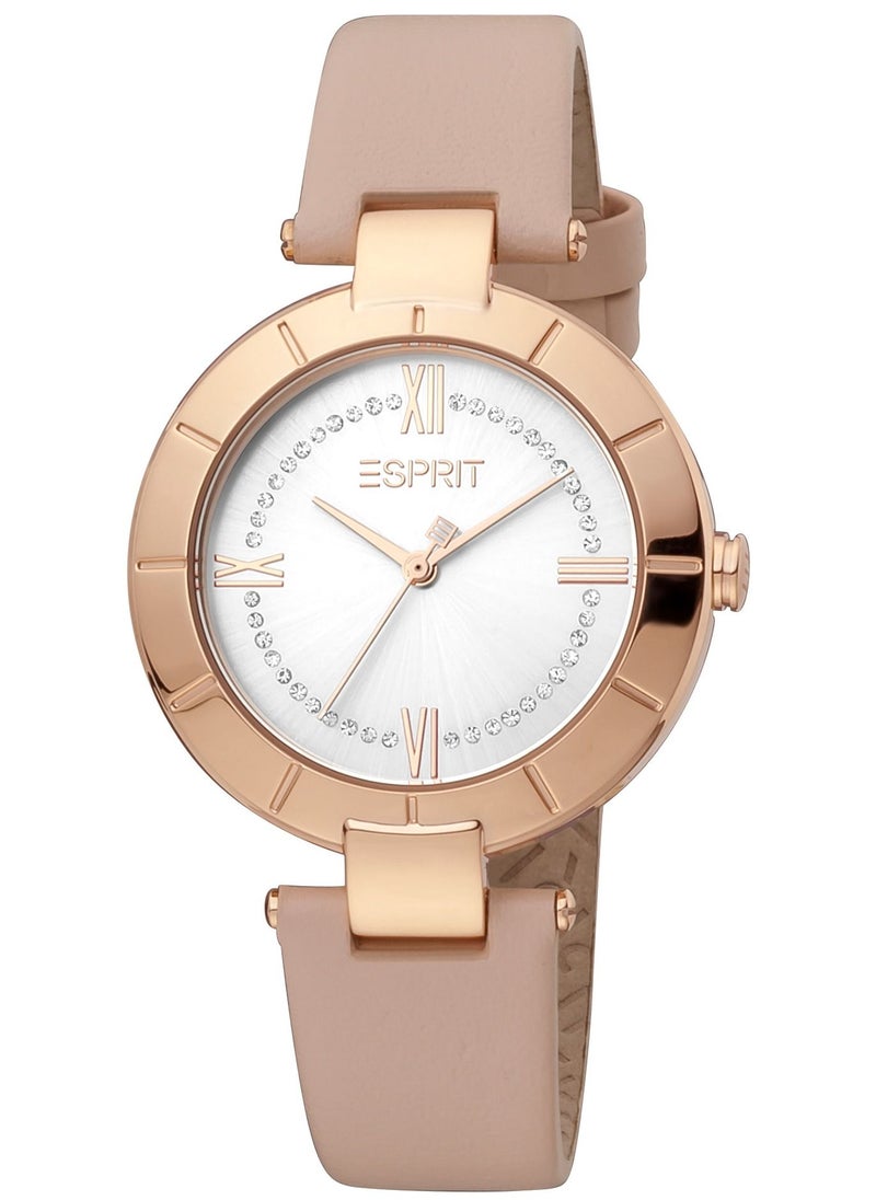 ESPRIT - Leather Analog Watch ES1L287L0035 - Image 1