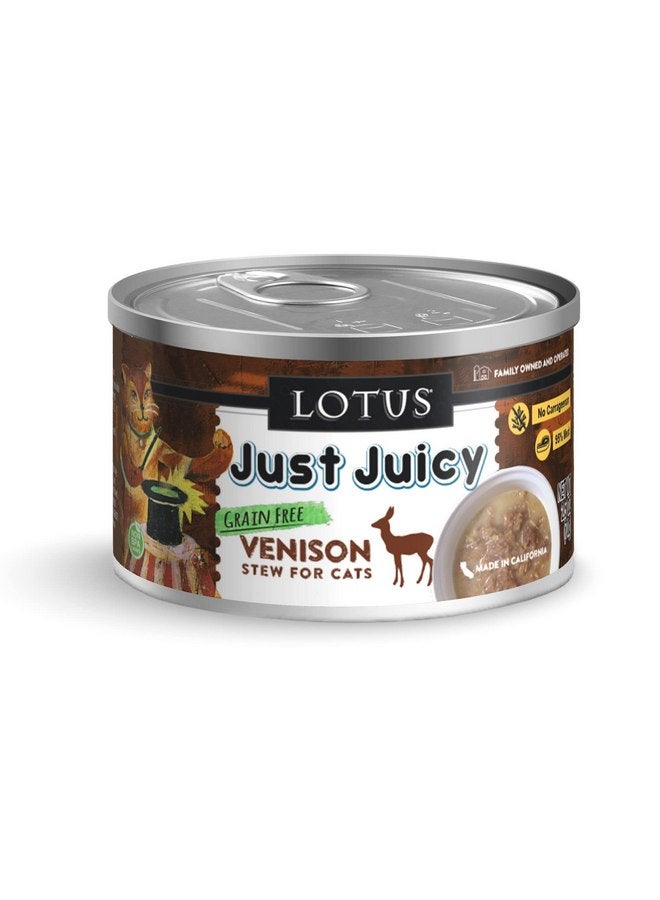 Lotus Lotus 2.5 Oz Cat Just Juicy Venison Stew (Case Of 24), One Size  - Image 1