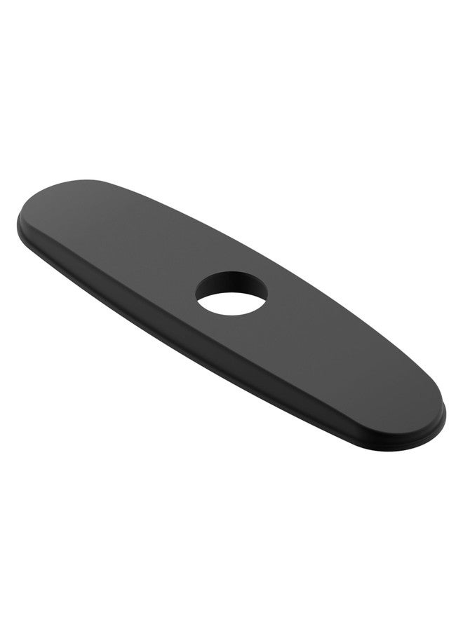 Derengge RP-1105-MT 8 Inch Faucet Deck Plate Kitchen Escutcheon Hole Cover, Matte Black Finished - Image 2