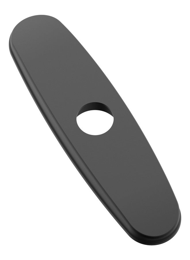 Derengge RP-1105-MT 8 Inch Faucet Deck Plate Kitchen Escutcheon Hole Cover, Matte Black Finished - Image 1