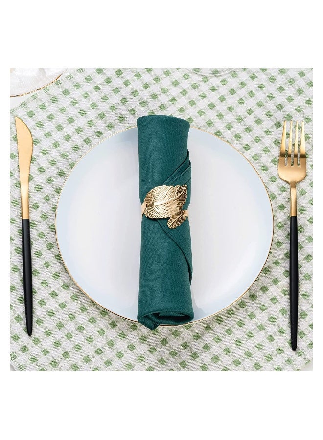 12 قطعة حلقات منديل ذهبية لتنسيق الطاولة، مثالية للاحتفالات anniversaries، أعياد الميلاد، عيد الشكر، والحفلات، تصميم أنيق من سبائك معدنية مفتوحة للفنادق والفعاليات - Image 5