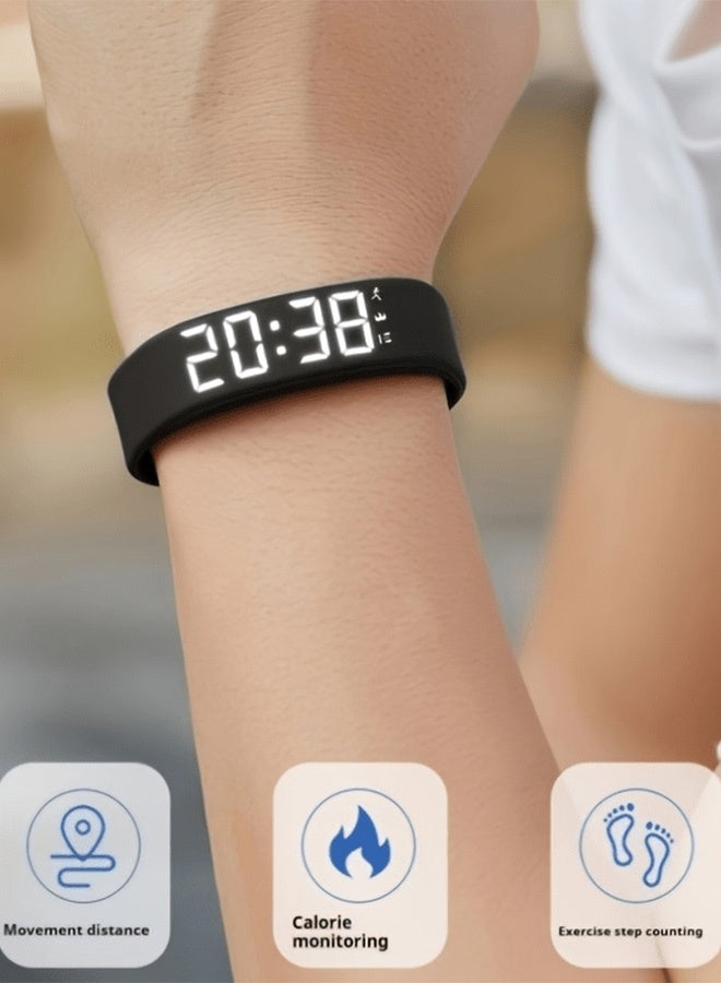 Smart Watch Sports Bracelet, Water Proof Fitness Band Tracker Smart Bracelet, Digital Sports Watch With Vibrating Alarm Clock Running Step Counting, Smart Intelligent Step Bracelet For Boys Girls - Image 2