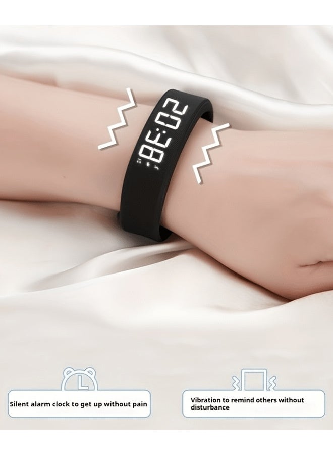 Smart Watch Sports Bracelet, Water Proof Fitness Band Tracker Smart Bracelet, Digital Sports Watch With Vibrating Alarm Clock Running Step Counting, Smart Intelligent Step Bracelet For Boys Girls - Image 3