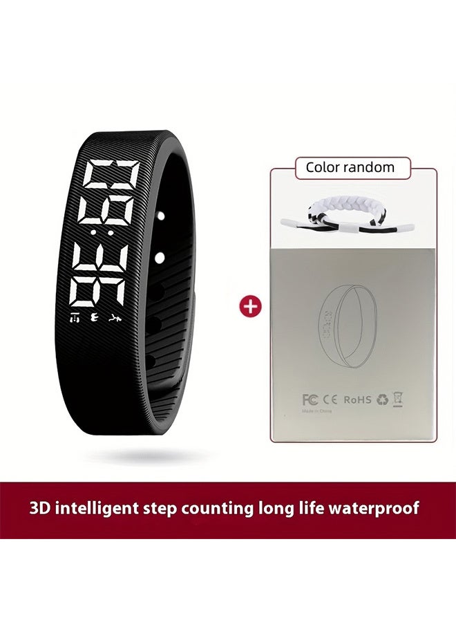 Smart Watch Sports Bracelet, Water Proof Fitness Band Tracker Smart Bracelet, Digital Sports Watch With Vibrating Alarm Clock Running Step Counting, Smart Intelligent Step Bracelet For Boys Girls - Image 5