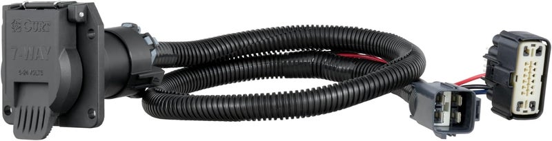 Curt كورت 56326 مجموعة أسلاك مقطورة 7 دبابيس مخصصة لجانب المركبة لسيارات شيفروليه بليزر، كاديلاك XT5، XT6، جي إم سي أكاديا - Image 1