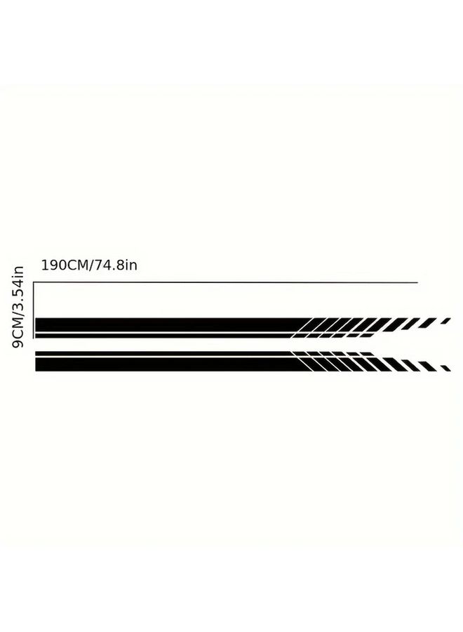 Multicolored Universal Car Body Side Stripes Vinyl Decorative Sticker Decal For All Car SUV - Image 2