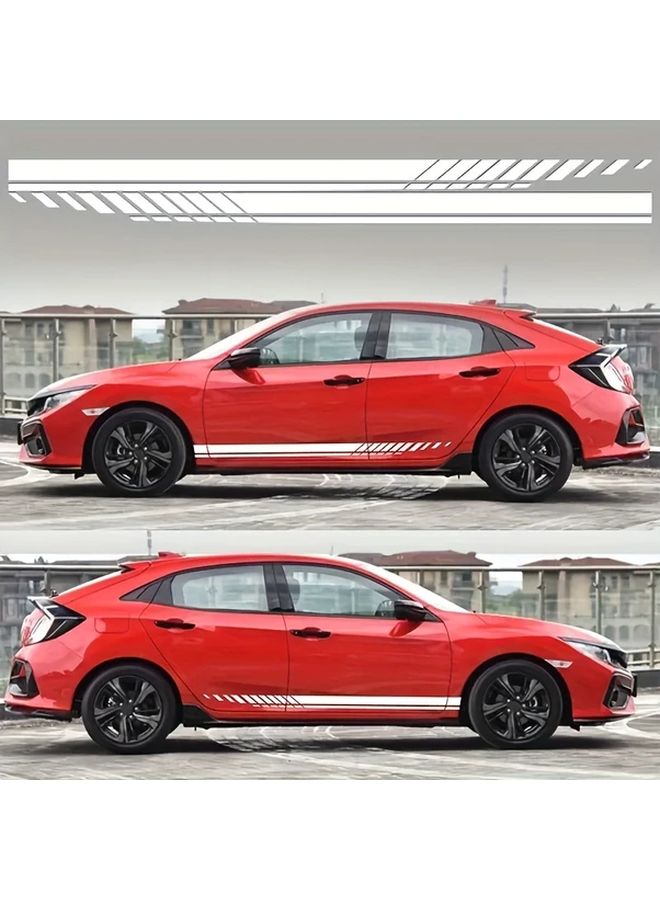 Multicolored Universal Car Body Side Stripes Vinyl Decorative Sticker Decal For All Car SUV - Image 3