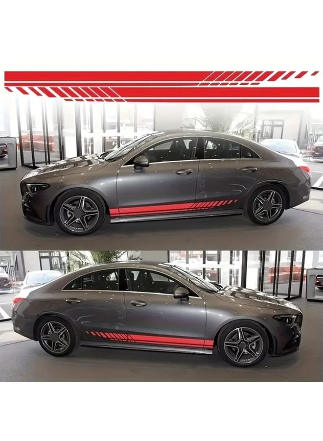 Multicolored Universal Car Body Side Stripes Vinyl Decorative Sticker Decal For All Car SUV - Image 4