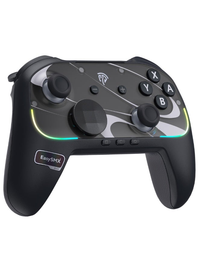 general Classic Gamepad EasySMX S10 Bluetooth RGB Controller for Switch 2/Switch/PC/Phone/TV/Steam with 6 Axis Gyro, NFC Function, TMR Anti-Drift Joystick, One Key Wake-up, HD Rumble, Swappable D-Pad & Faceplate, 1200mAh Battery, 2 Programmable Back Buttons - Image 2