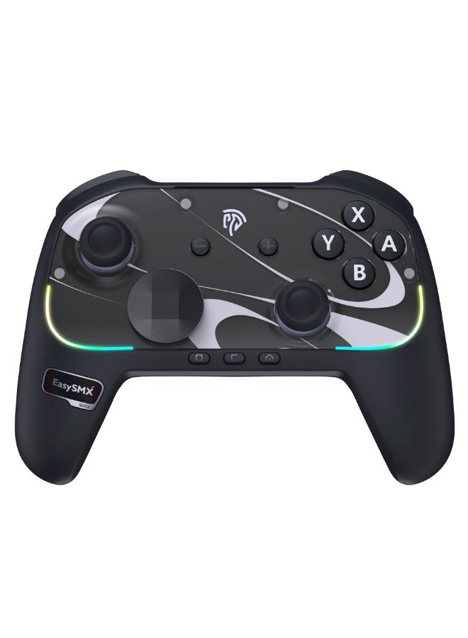 general Classic Gamepad EasySMX S10 Bluetooth RGB Controller for Switch 2/Switch/PC/Phone/TV/Steam with 6 Axis Gyro, NFC Function, TMR Anti-Drift Joystick, One Key Wake-up, HD Rumble, Swappable D-Pad & Faceplate, 1200mAh Battery, 2 Programmable Back Buttons - Image 1