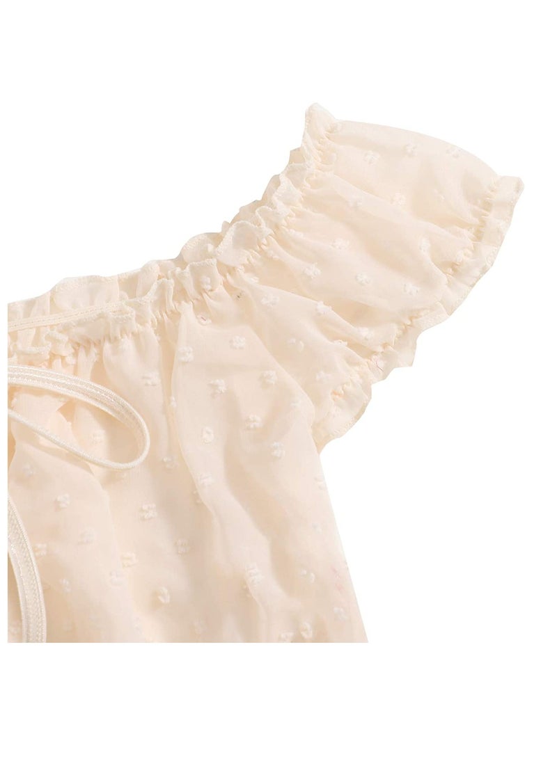 Women's Jacquard Lace Up Pleated Trim Underwear Set Bra and Underwear - Image 2