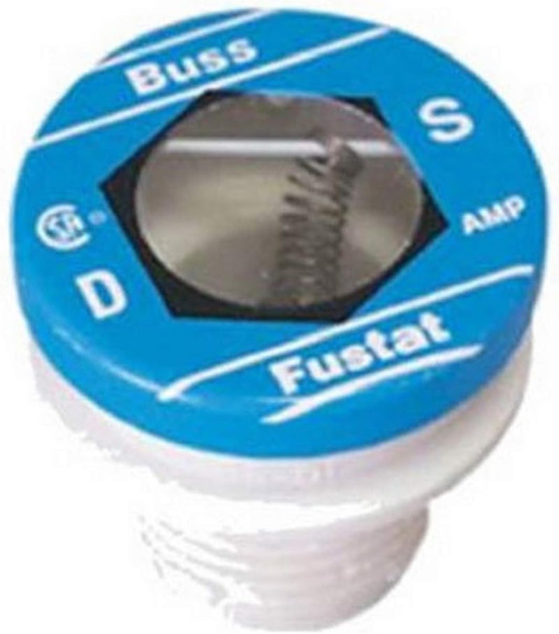 Cooper Bussman BP/S-3-2/10 Fustat Dual Element Plug, 10 Amp, 1.25