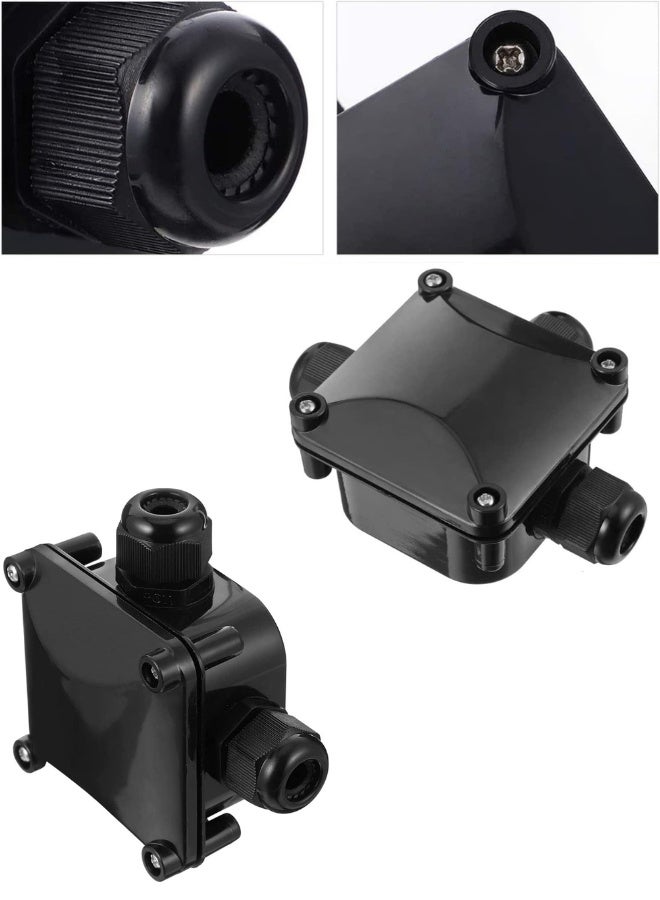 Waterproof External Junction Box - 5pcs Plastic IP68 Electrical Box, 3-Way Outdoor Cable Connectors, Power Cord Connector Protection - Image 4