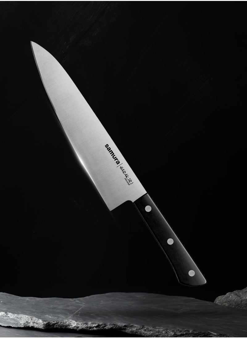 Samura Harakiri Chef's Knife | 8.2 Inches | Black | AUS-8 Stainless Steel Blade | ABS Plastic Handles | Easy To Use | Lightweight | Corrosion Resistant | Thick, Wide Blade - pzsku/ZA84D9C9FB7CB436CCDA6Z/45/_/1719290741/faf4201e-5483-49ea-b425-8671301cd4ed