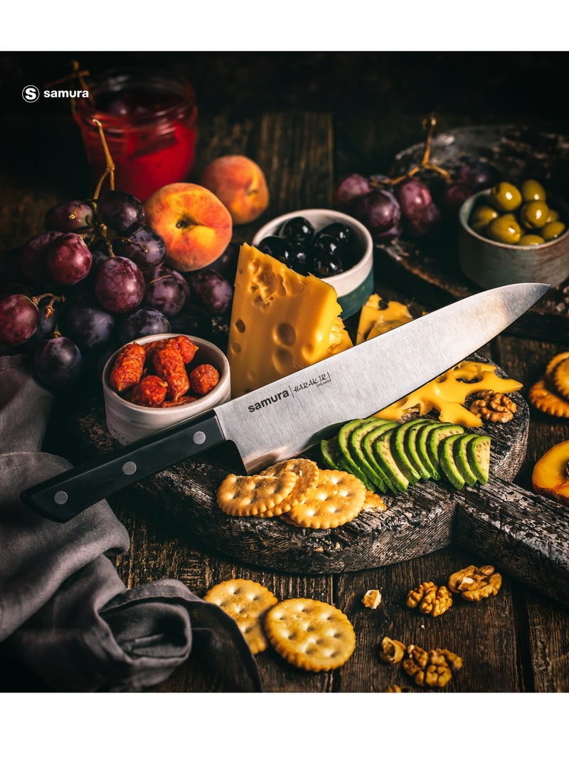 Samura Harakiri Chef's Knife | 8.2 Inches | Black | AUS-8 Stainless Steel Blade | ABS Plastic Handles | Easy To Use | Lightweight | Corrosion Resistant | Thick, Wide Blade - pzsku/ZA84D9C9FB7CB436CCDA6Z/45/_/1719291860/267b7f1d-dcf9-40cc-b1e2-cec0edf18235