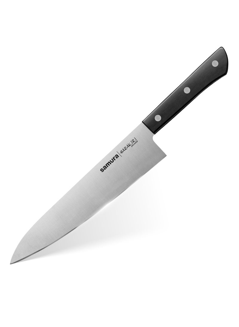 Samura Harakiri Chef's Knife | 8.2 Inches | Black | AUS-8 Stainless Steel Blade | ABS Plastic Handles | Easy To Use | Lightweight | Corrosion Resistant | Thick, Wide Blade - pzsku/ZA84D9C9FB7CB436CCDA6Z/45/_/1719291869/21040707-d69e-4998-9fa8-c25fbe685c7f