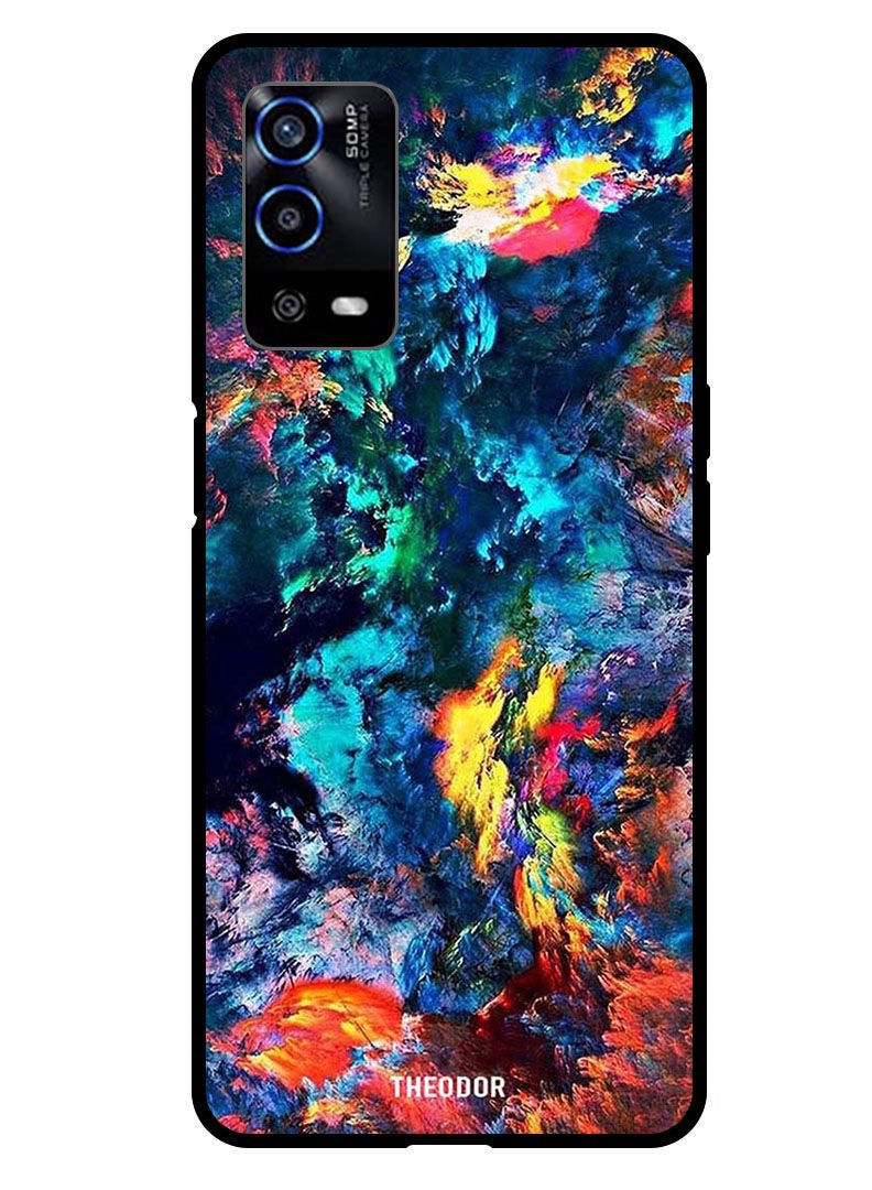 Protective Case Cover For OPPO A55 4G Water Colour