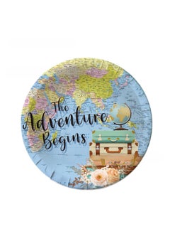 Generic Travel Adventure Retirement Party Supplies 7 inch disc 10p-travel adventure 