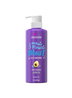 Aussie Aussie 3 Minute Miracle Moist Detangling Deep Conditioner Treatment with Avocado Oil 16 fl oz Paraben and Sulfate Free 
