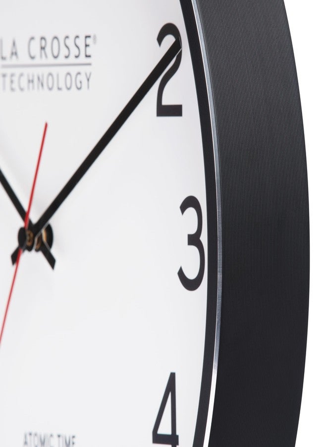 La Crosse Technology 404-3730 11.8-inch Atomic Metal Analog Wall Clock - Image 3