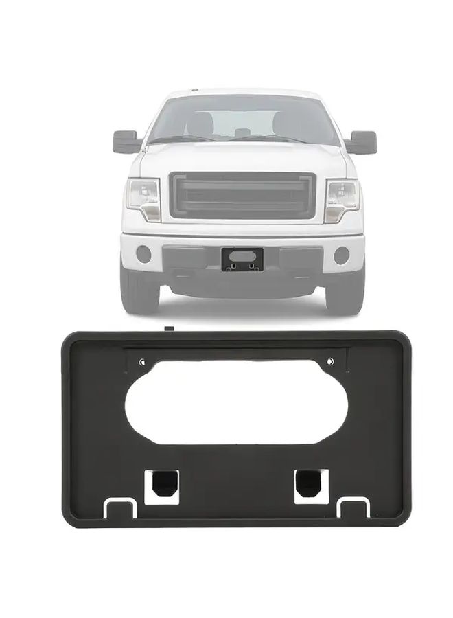Front License Plate Bracket For 2009 2014 Ford F150 Bumper Mount Replacement Black - Image 4
