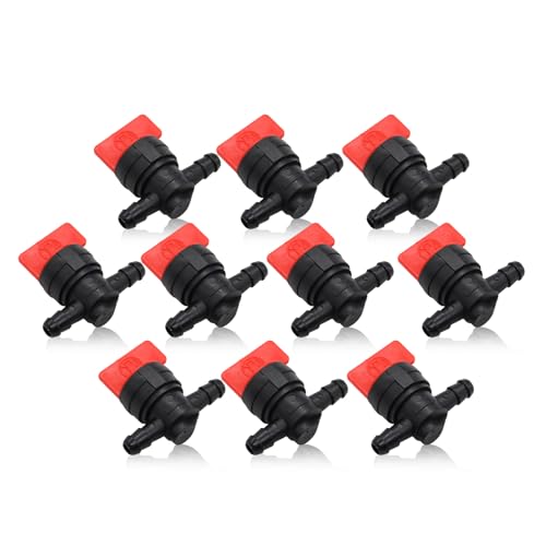 Yunnergo 10PCS 14 Straight Inline Gas Fuel Shut Off Valves 493960 494768 698183 Cut Off Valves Compatible with 5019H 5019K 24507 34212 AM36141 AM107340 543150 1603770 - Image 1